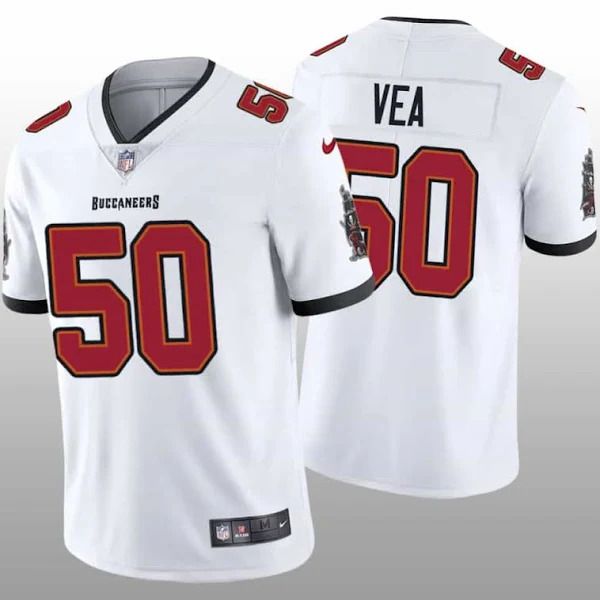 Men Tampa Bay Buccaneers #50 Vita Vea Nike White Vapor Limited NFL Jersey